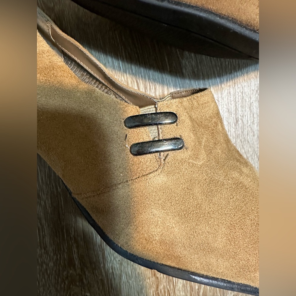 Karen Scott Riley Soft taupe Suede Academia Career Block Heel
Loafers women sz10 - Picture 6 of 12